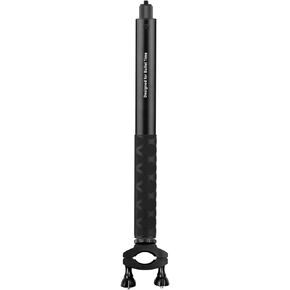 Andoer Motorcycle Bike Invisible Selfie Stick Handlebar Mount Bracket 28cm-115cm Adjustable Length with 1/4 Inch Screw for ONE X/ONE/EVO Camera