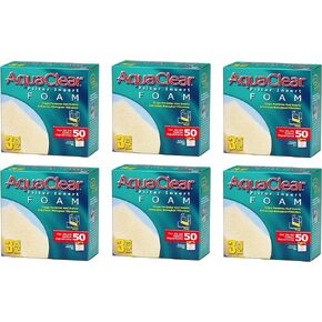 (6 Pack) Aquaclear 50 Foam Inserts (3 Inserts per Pack / 18 Total Inserts)