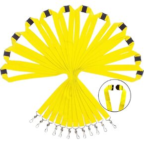 8 Pack Breakaway Lanyards for ID Badge Holder, Cute Colors & Durable Neck Straps for Schools, Office, Cruise, Assorted 8