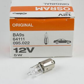 64111 5W 12V BA9s OSRAM Halogen Genuine Interior H5W Brake miniwatt Germany 1 PC