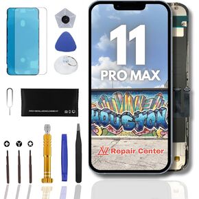 LW LCD Screen Replacement for iPhone 11 Pro Max 6.5" 3D Touch Screen Touch Digitizer Replacement A2161 A2218 A2220 with Premium Repair Toolkit+ Professional Installation