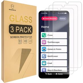 Mr.Shield [3-Pack] Screen Protector For Lively Jitterbug Smart4 [Tempered Glass] [Japan Glass with 9H Hardness] Screen Protector