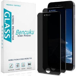 by HPTech (2 Pack) Privacy Screen Protector Designed for iPhone 8 Plus and iPhone 7 Plus 5.5-inch Anti-Spy Tempered Glass, Anti Scratch, Bubble Free