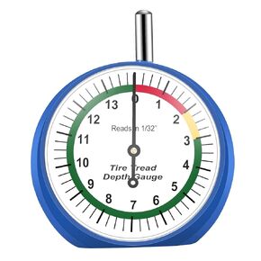 Tire Tread Depth Gauge, Tire Depth Gauge in 1/32 inch, for Motorcycle, car,Truck and Bus