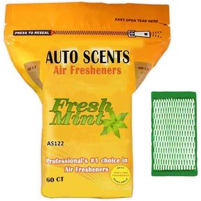 Professional Air Freshener Pads - Remove the Worst Smells with These Heavy Duty Pads (60 Pads per Pack) (Fresh Mint)