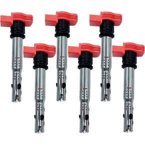 REP TOP IGNITION COIL SET OF 6 COMPATIBLE WITH Volkswagen Touareg AUDI A4 A5 A6 A7 A8 Q5 Q7 S4 S5 SQ5 Porsche Cayenne Panamera 3.0T 3.2 V6 EA837 UF529 UF575