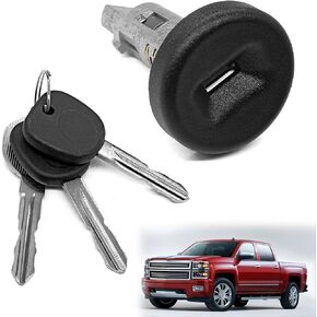 924-796 Ignition Switch Lock Cylinder with On-Board Programming Compatible with Chevy GMC Cadillac Buick H2, Ignition Lock Cylinder Keys Replace 15794826 15919460 19120038, No Chip