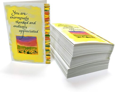 Blue Mountain Arts Thank-You Greeting Cards with Envelopes (50-Count)—Express Appreciation for Someone Who Is Going Above and Beyond During These Uncertain Times—Perfect for Businesses or Individuals in Saudi Arabia