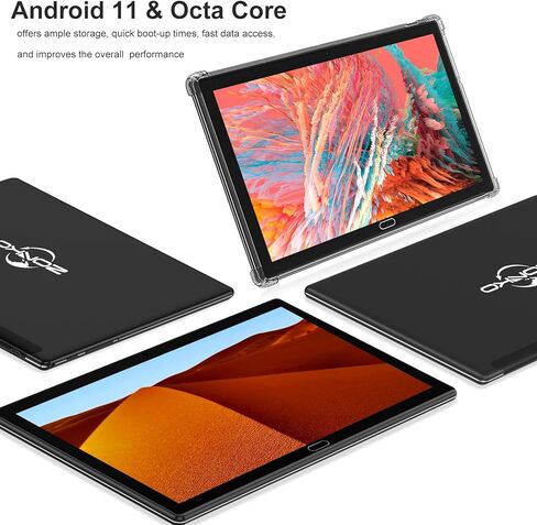 ZONKO Tablet 10 inch 4G Cellular Tablet PC with Dual Sim Card Slot, 4GB+64GB Storage(512GB Expand), Tablet with Keyboard Mouse Stylus, Octa-Core Processor,13MP Camera, WiFi, GPS(Black) in Kuwait