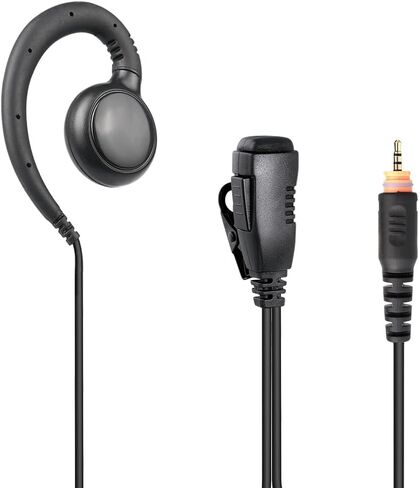 سماعة أذن لاسلكية على شكل C متوافقة مع Motorola CLPe 2 Way Radio سلك واحد سماعة أذن بخطاف 3.5 مم 1 دبوس سماعة راديو ثنائية الاتجاه مع ميكروفون PTT in Kuwait