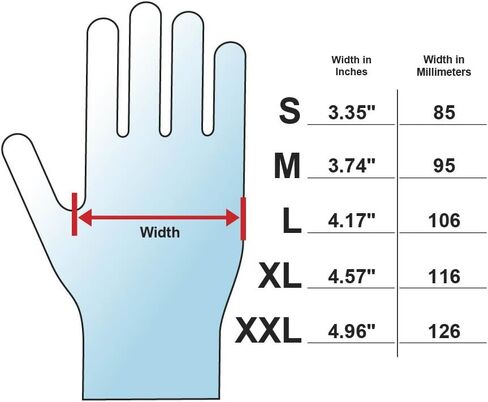 Adenna HER008 Hero 14 mil Powder-Free Latex Gloves, Extended Cuff, Medical Grade, Blue, X-Large, Box of 50 in Saudi Arabia