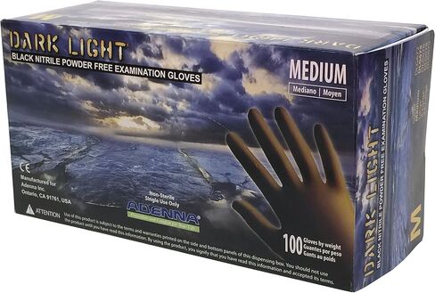 Adenna HER008 Hero 14 mil Powder-Free Latex Gloves, Extended Cuff, Medical Grade, Blue, X-Large, Box of 50 in Saudi Arabia