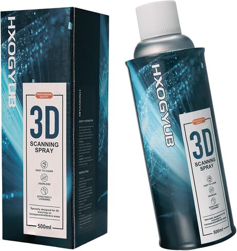 بخاخ مسح ضوئي ثلاثي الأبعاد للماسحات الضوئية ثلاثية الأبعاد، احترافي لجميع الماسحات الضوئية ثلاثية الأبعاد، مادة آمنة، انعكاسية عالية، سهل التنظيف، للأسطح العاكسة أو الشفافة أو ذات النسيج العالي، 500 مل in Kuwait