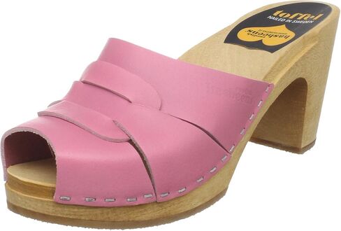 Swedish Hasbeens Women's Peep Toe Slip-In Sandal in Saudi Arabia