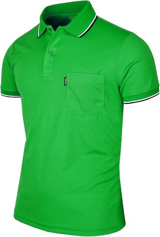 Men's Polo Shirt Dir Fit Solid Polo Shirt Athletic Short Sleeve Various Polo in Saudi Arabia