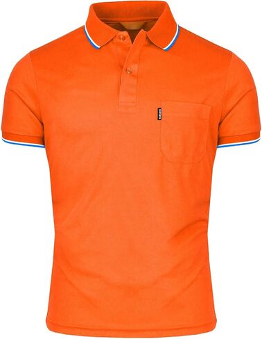 Men's Polo Shirt Dir Fit Solid Polo Shirt Athletic Short Sleeve Various Polo in Saudi Arabia