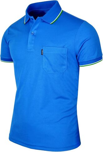 Men's Polo Shirt Dir Fit Solid Polo Shirt Athletic Short Sleeve Various Polo in Saudi Arabia