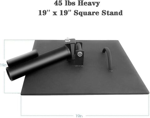 Luwint Landmine Base - No Additional Weight Needed Workout Platform, Flexible Rotation & 45 lb Heavy Stand, Fits 1" Standard and 2" Olympic Bars in Saudi Arabia