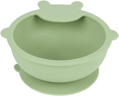 Baby and Toddler Suction Bowls Bear Shape No Spill Silicone (Baby Blue) in Saudi Arabia