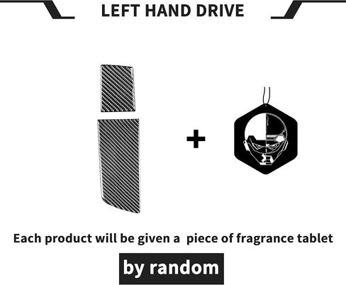 Real Carbon Fiber Armrest Storage Cup Holder Gears Panel Protective Cover Molding Trims Sticker Accessories for 2014 2015 2016 2017 2018 2019 Chevrolet Corvette C7 Z06 (Black) in Saudi Arabia
