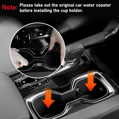 Compatible with 2023 2024 Lexus RX Cup Holder Insert,2023 2024 RX 350 350h 550h 450h+ Center Console Cup Holders for 2023 2024 RX Accessories(TPE Material) in Kuwait