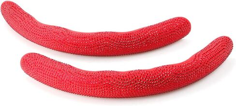 غطاء عجلة القيادة من ألياف الكربون RASTP، غطاء عجلة قيادة ABS آمن وغير قابل للانزلاق، مناسب لمعظم السيارات (أحمر) in Kuwait