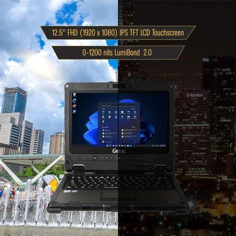Getac K120 12.5" FHD Rugged Laptop, Touchscreen 2-in-1 Notebook, Intel Core i5-8250U, 16GB RAM, 256GB SSD, 4G LTE, Backlit Keyboard, Windows 11 Pro (Renewed) in Kuwait