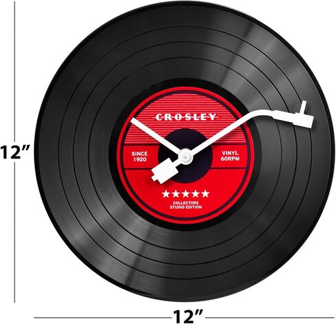 Crosley Retro Vinyl Record Player Wall Clock in Saudi Arabia