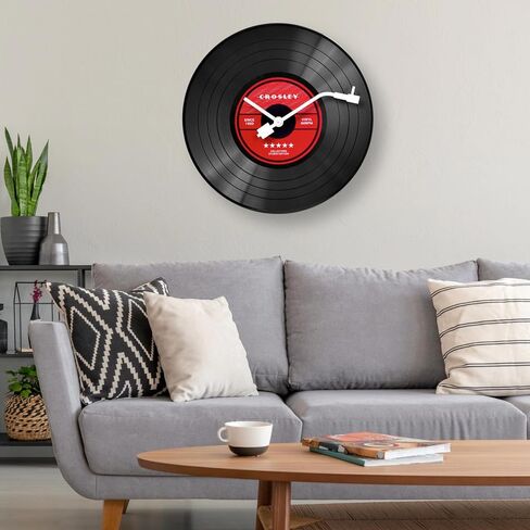 Crosley Retro Vinyl Record Player Wall Clock in Saudi Arabia