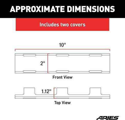 ARIES 1501263 20-Inch LED Light Bar Covers, 2 Pieces in Kuwait