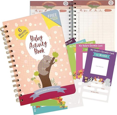 Baby Tracking Journal for Newborns (Girl Edition) - Baby Diary, Daily Activity Log, Developmental Milestones, Immunization Schedule, Health Record, Emergency Contacts, and More! - Made by Doctors for in Saudi Arabia