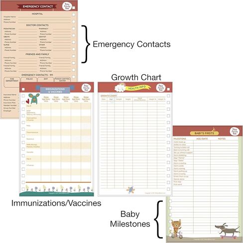 Baby Tracking Journal for Newborns (Girl Edition) - Baby Diary, Daily Activity Log, Developmental Milestones, Immunization Schedule, Health Record, Emergency Contacts, and More! - Made by Doctors for in Saudi Arabia