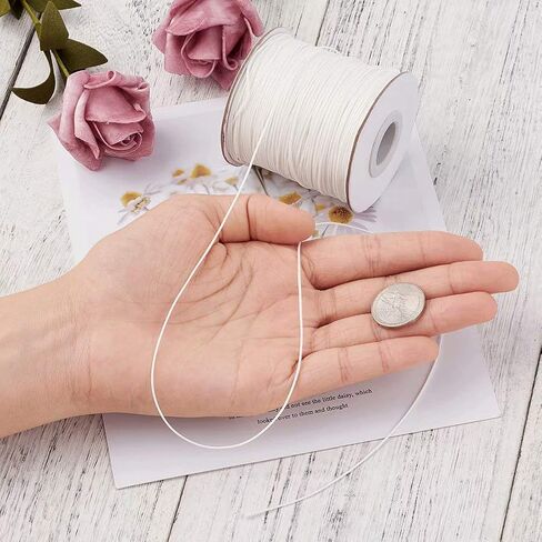 Elecrelive 109.4 Yards 1mm Waxed Polyester Cords Macrame Bracelet Cord 10 Colors Wax Coated String for DIY Friendship Bracelets Necklace Jewelry Making in Saudi Arabia