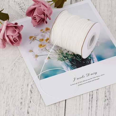 Elecrelive 109.4 Yards 1mm Waxed Polyester Cords Macrame Bracelet Cord 10 Colors Wax Coated String for DIY Friendship Bracelets Necklace Jewelry Making in Saudi Arabia