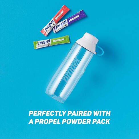 زجاجة Propel قابلة لإعادة الاستخدام سعة 20 أونصة، خالية من مادة BPA، مقاومة للصدمات، حزام أثناء التنقل، آمنة للاستخدام في غسالة الأطباق in Kuwait