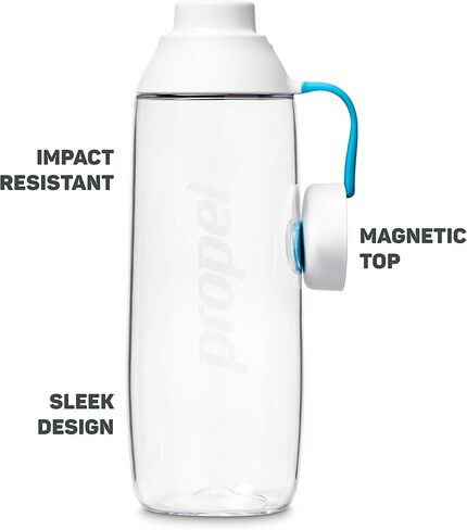 زجاجة Propel قابلة لإعادة الاستخدام سعة 20 أونصة، خالية من مادة BPA، مقاومة للصدمات، حزام أثناء التنقل، آمنة للاستخدام في غسالة الأطباق in Kuwait