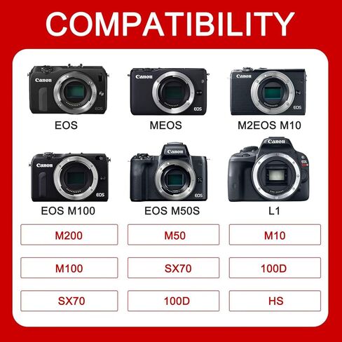 بطارية ليثيوم أيون LP-E12 LPE12 لكاميرات Canon EOS 100D وEOS M وEOS M2 وEOS M10 وEOS M50 وEOS M100 وEOS M200 وEOS Rebel SL1 وPowerShot SX70 HS in Kuwait