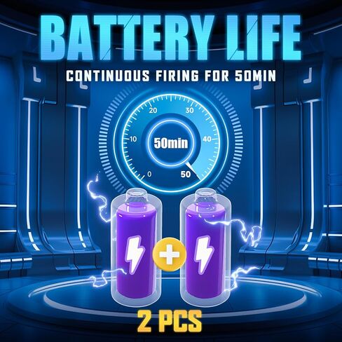 مسدس مياه كهربائي، مسدسات رش أوتوماتيكية بزر واحد يصل مداه إلى 32 قدمًا، 370 سي سي + 2 قاذف مياه فائق السعة 120 سي سي للأطفال والكبار في حمام السباحة والشاطئ وألعاب إطلاق النار في الهواء الطلق in Kuwait