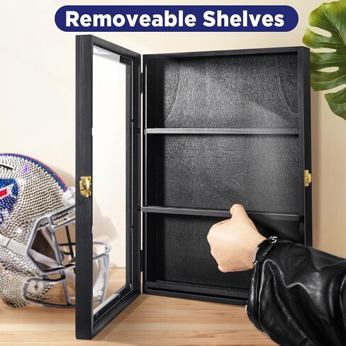 إطار عرض البطاقات الرياضية لـ 9 بطاقات، حافظة عرض بطاقات تجارة البيسبول على الحائط - أسود in Kuwait