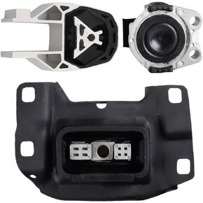 3PCS Engine Motor Mount and Transmission Mount Set Compatible with Ford Focus 2005-2007 2.0L, Focus 2003-2007 2.3L, Transit Connect 2010-2013 2.0L, Replace# A5495 A2939 A2986