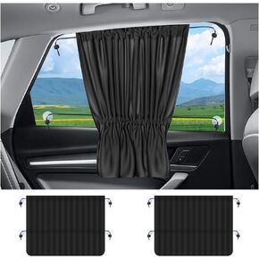 2PCS Car Window Shades,Stretchable Car Curtains for Sunburn Protection & Car Interior Cooling,Universal Car Accessories Car Privacy Shades for Automotive Glass
