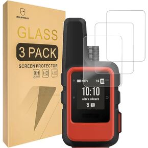Mr.Shield Screen Protector compatible with Garmin inReach Mini 2 / inReach Mini [Tempered Glass] [3-PACK] [Japan Glass with 9H Hardness]