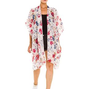 MELIFLUOS DESIGNED IN SPAIN Women's Beach Cover Up Swimsuit Kimono Pareo Sarong Beach Wear Dress for Summer