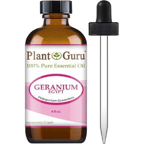 Plant Guru Geranium Egypt Essential Oil 4 oz 100% Pure Undiluted Therapeutic Grade