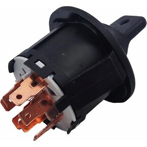 GY20074 175566 Starter Ignition Key Switch w/Protective Key Fits John Deere D100 D105 D110 D120 D125 E100 E110 E120 E130 E140 E150 LA100 LA105 LA110 LA115 LA120 L100 Sabo Sabre Scotts Tractor