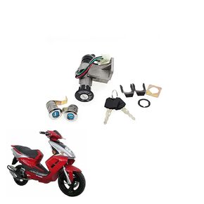 Motorcycle Electrical Ignition Switch Seat Key Lock Set for Moped 50 125 150 CC GY6 Taotao Roketa Scooter