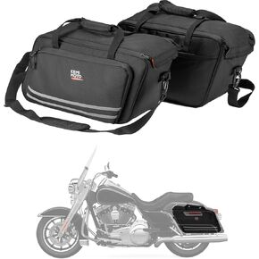 KEMIMOTO Motorcycle Saddlebag Liners Compatible with All Years Touring Street Glide/Road Glide/Electra Glide/Road King,Travel Hard Luggage Saddle Bag Inserts 1 Pair(2pcs)