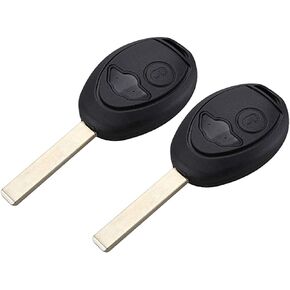 2pcs Key FOB Shell Remote Case Replacement For 2002-2005 Mini Cooper R50 R53 Without Chip