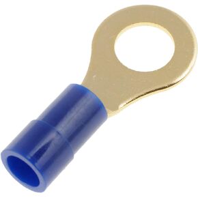 Dorman 84523 16-14 Gauge Ring Audio Terminal, 1/4 In., Blue, 10 Pack Universal Fit