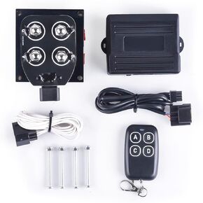 Universal Air Ride Suspension Manifold Solenoid Valve 1/4 NPT 12V Air Ride Suspension Manifold Bag Controller Valve Pneumatic Shock Absorber With Convenient Remote Controller 0-200psi